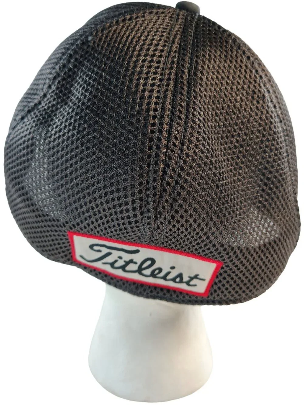 Men's Large Gray & Black Mesh Titleist Pro V1 FJ Golf Athletic Embroidered Cap